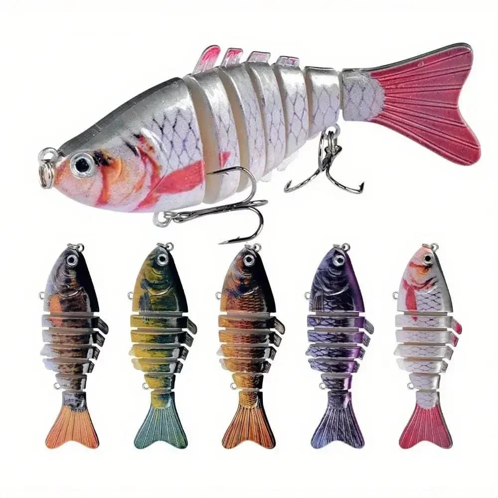 5pcs Multi Jointed Bait 7-Segment Fishing Lures Swimbait Bionic Wobbler - Image 1