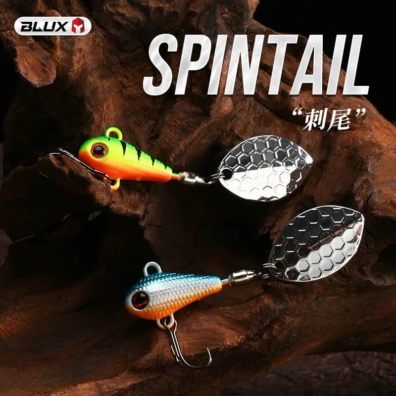 BLUX SPINTAIL Fishing Lure 4.5g 7g 11g Mag Tail Spinner Shad Metal Vib Casting Shore Jig Bait Copper Blade Spoon Freshwater Bass - Image 5