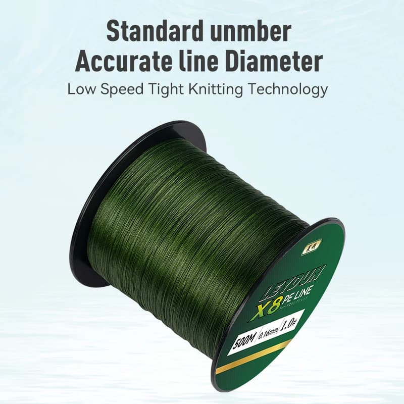 LEYDUN 500m Micro New Fishing Lines 8 Strands Braided PE Japan Smooth Multifilament Line Sea Fishing Carp Fly Wire Line Tool - Image 3