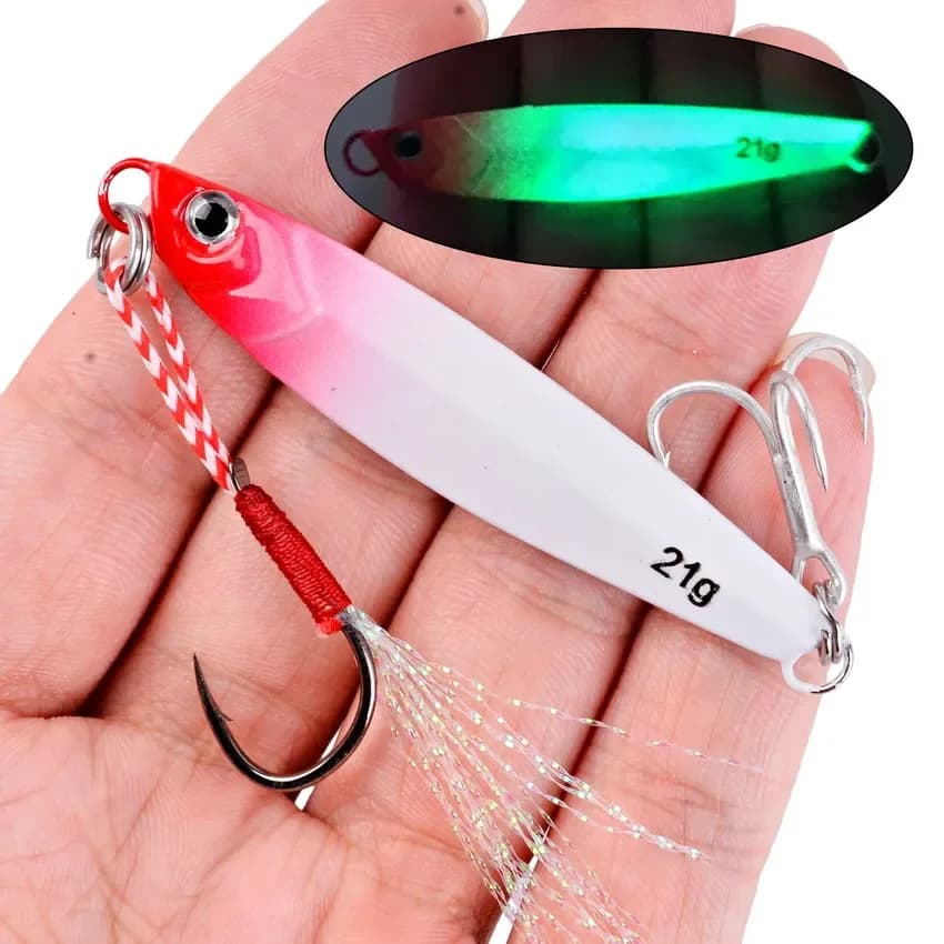 3/5/8pcs Metal Jig Fishing lure Set 7g 10g 14g 21g 28g 40g Sea Shore Casting Jigging lures Jigs Spoon Saltwater Artificial Bait - Image 4