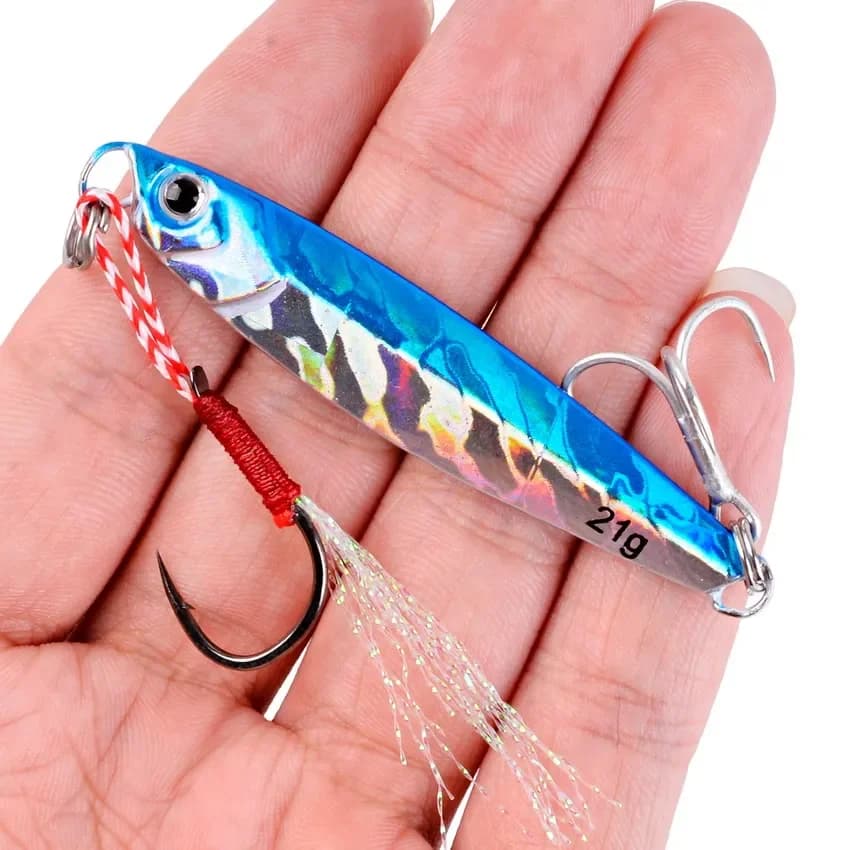 3/5/8pcs Metal Jig Fishing lure Set 7g 10g 14g 21g 28g 40g Sea Shore Casting Jigging lures Jigs Spoon Saltwater Artificial Bait - Image 5