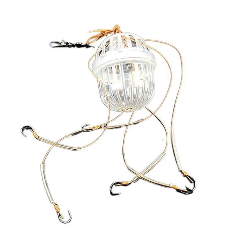 1PCS Fishing Hooks Explosion Baits Cage Sea Box Hook Monsters With Six Strong Carbon Steel Plastics Carp Spherical Tools Tackle - Image 5