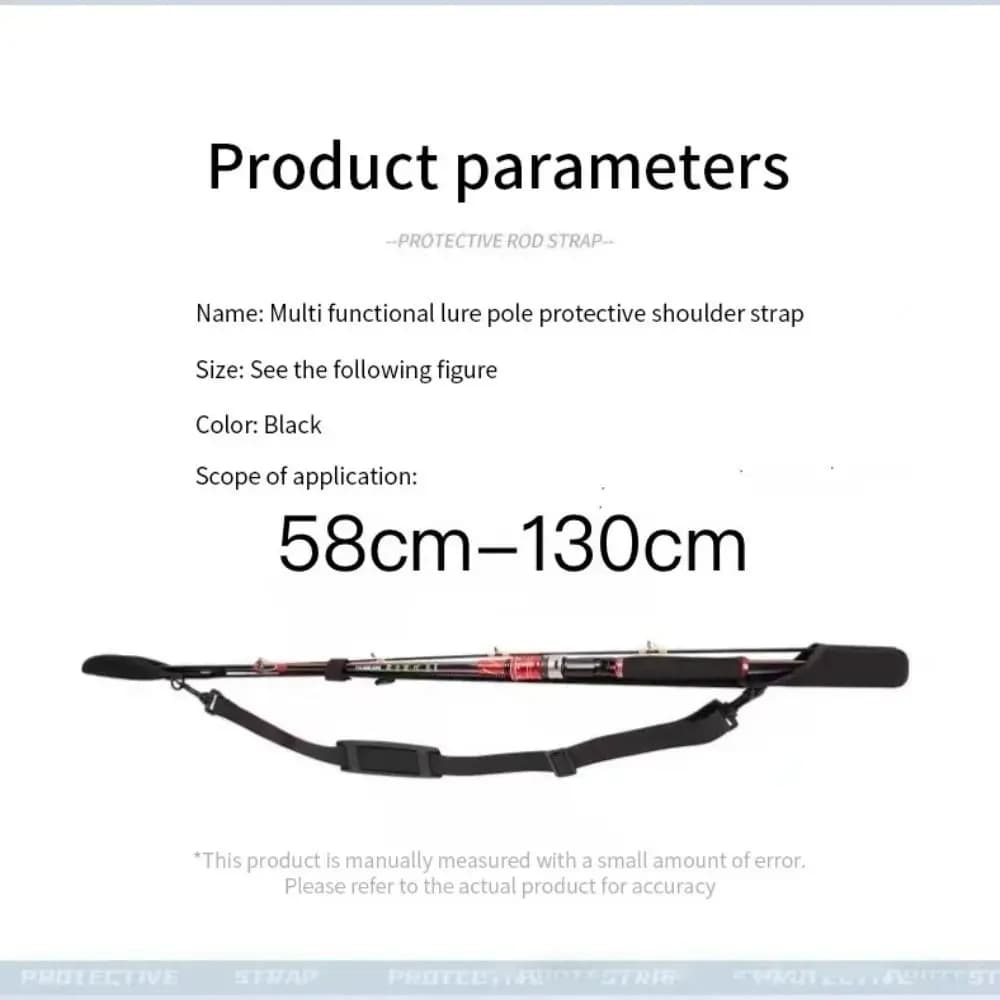 Portable Fishing Rod Storage Bag Adjustable Fishing Rod Shoulder Belt Fishing Rod Belt Protector Reel Fishing Accessories - Image 6