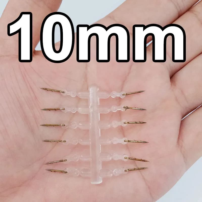 12pcs Metal Bait Spike Carp Fishing Accessories Bait Sting Boilies Pin with Clear Rubber Corn Ronnie Hair Rig Carp Feeder Tackle - Image 5