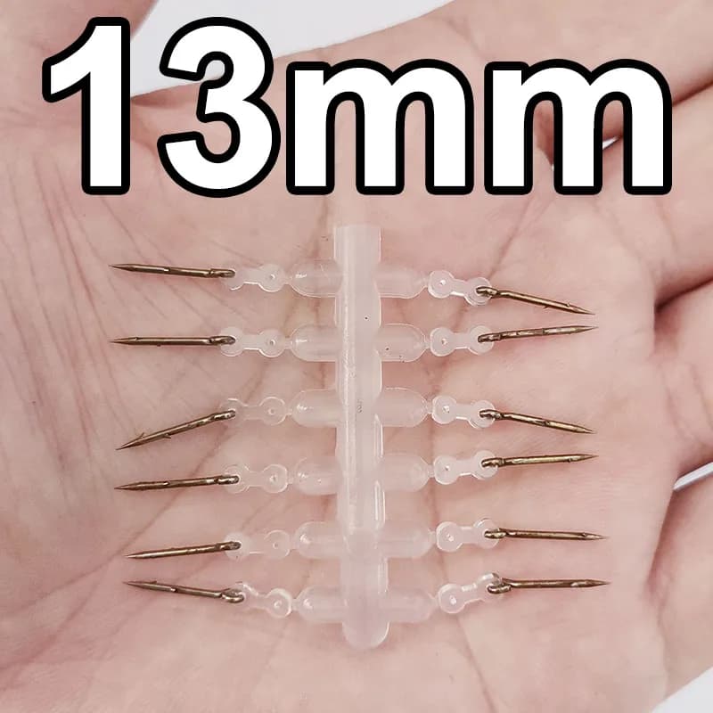 12pcs Metal Bait Spike Carp Fishing Accessories Bait Sting Boilies Pin with Clear Rubber Corn Ronnie Hair Rig Carp Feeder Tackle - Image 6