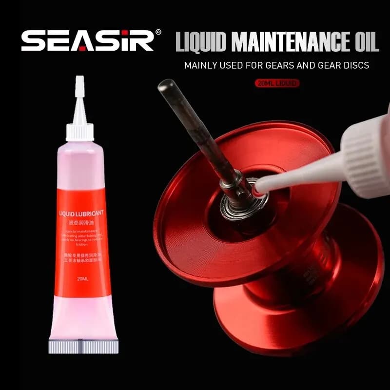 SEASIR Protective Grease (20ml) + Lubricant Oil For Fishing Reel Bearing Maintenance Oil Fishing Tool (20ml X 2 Pcs) - Image 3
