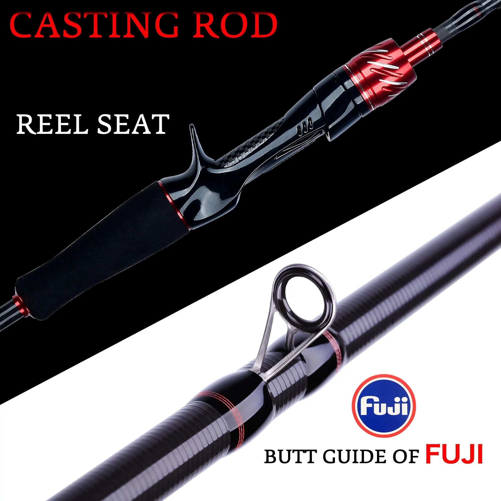 BIUTIFU Traveller Spinning Casting Fuji Lure Mini Rock Fishing Rod 1.8/2.1/2.4/2.7/3.0m Carbon Baitcasting PHISHGER Fast 5-42g - Image 3