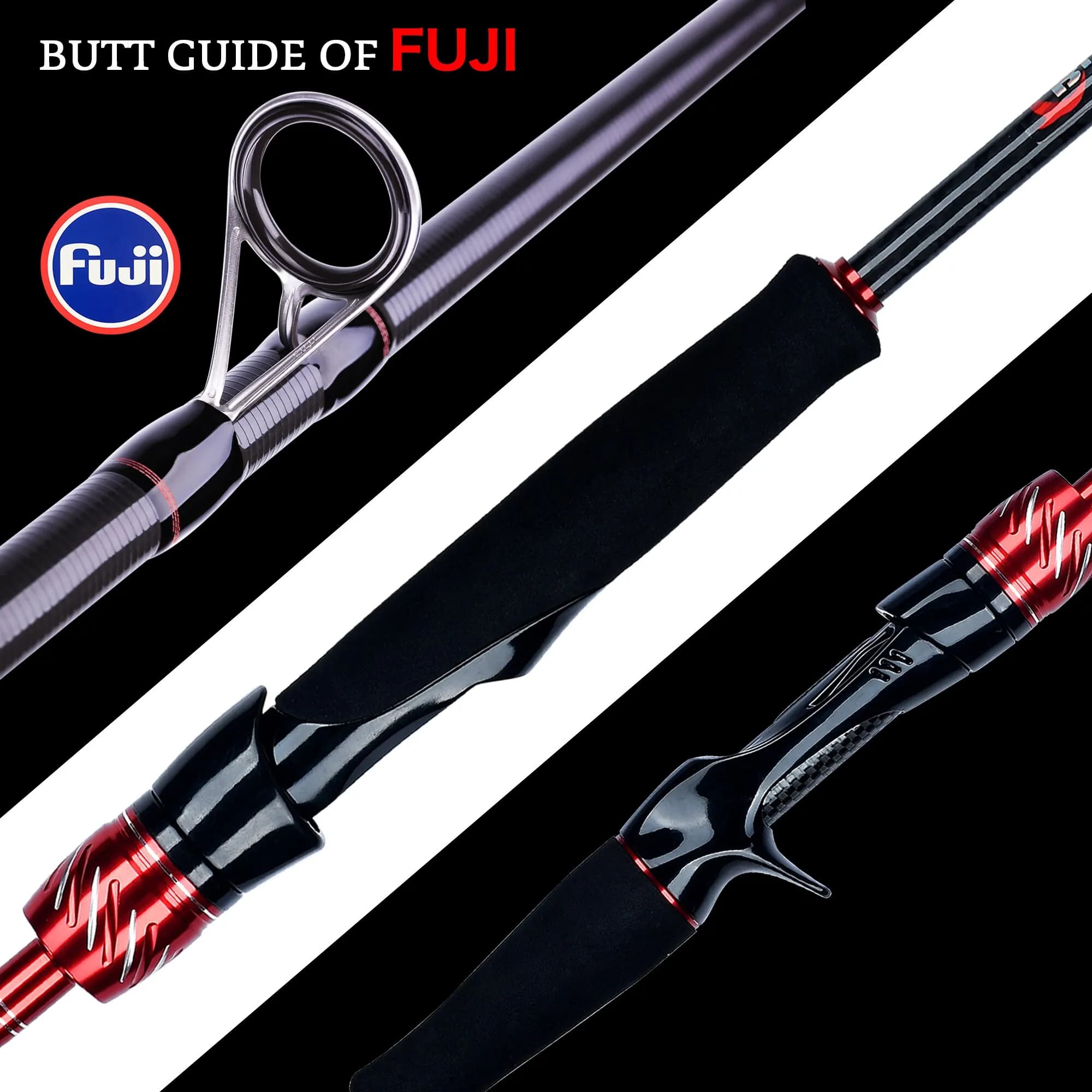 BIUTIFU Traveller Spinning Casting Fuji Lure Mini Rock Fishing Rod 1.8/2.1/2.4/2.7/3.0m Carbon Baitcasting PHISHGER Fast 5-42g - Image 4
