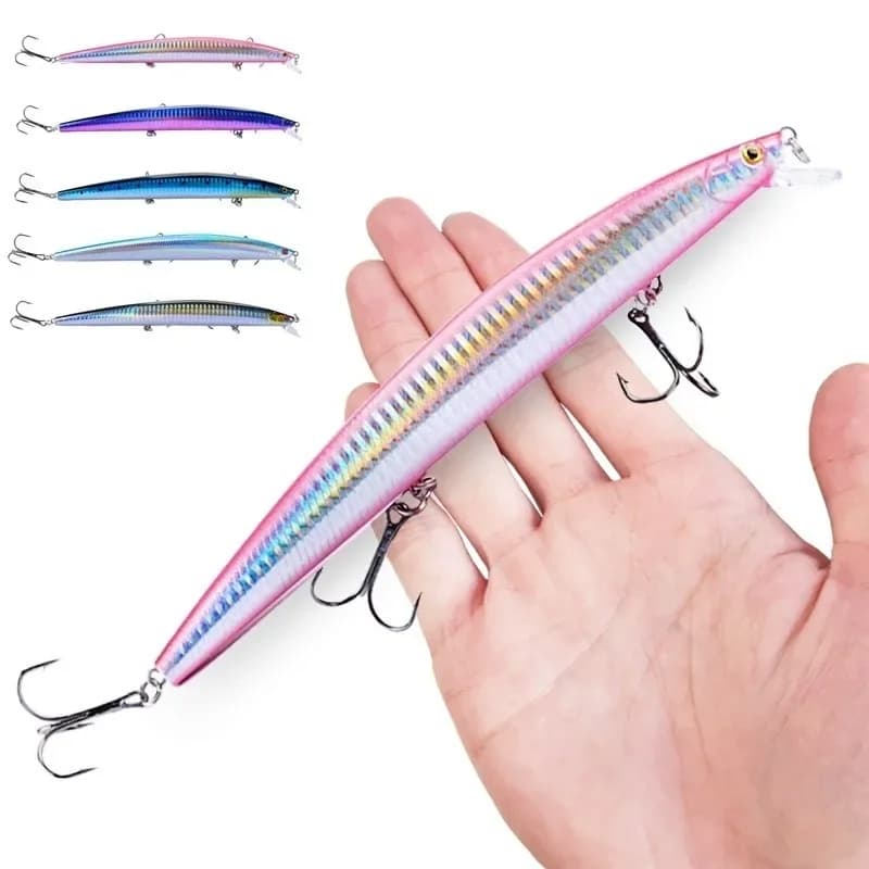 16 Colors 18cm 24g Minnow Fishing Lure Laser Crankbait Hard Artificial Bait Plastic Big Fake Fish Lures Sea Fishing Bait - Image 3