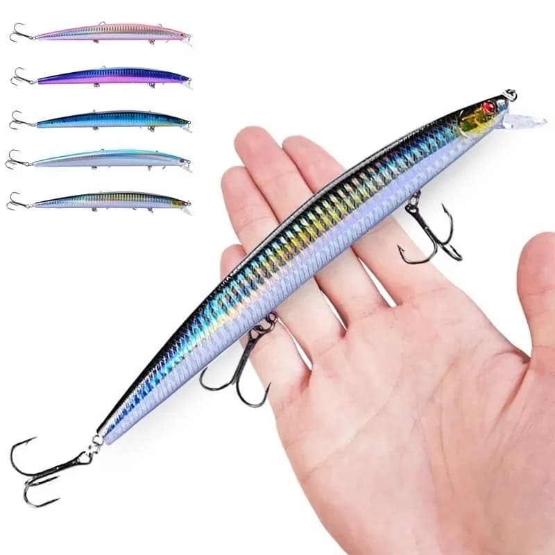 16 Colors 18cm 24g Minnow Fishing Lure Laser Crankbait Hard Artificial Bait Plastic Big Fake Fish Lures Sea Fishing Bait - Image 4