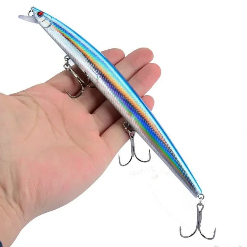 16 Colors 18cm 24g Minnow Fishing Lure Laser Crankbait Hard Artificial Bait Plastic Big Fake Fish Lures Sea Fishing Bait - Image 6