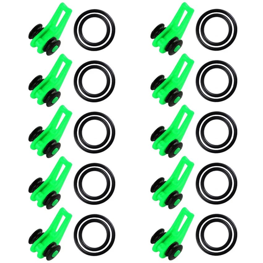 JOOYOO 10pcs/lot Fishing Rod Pole Hook Keeper - Securely Silicone Ring Iso Hold Bait Lures and Jigs for Safe and Easy Fishing - Image 2