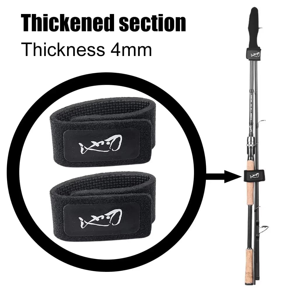 Fishing rod elastic protection rod cap special rod strap fishing rod strap set water droplet wheel winding rod strap fishing gea - Image 2