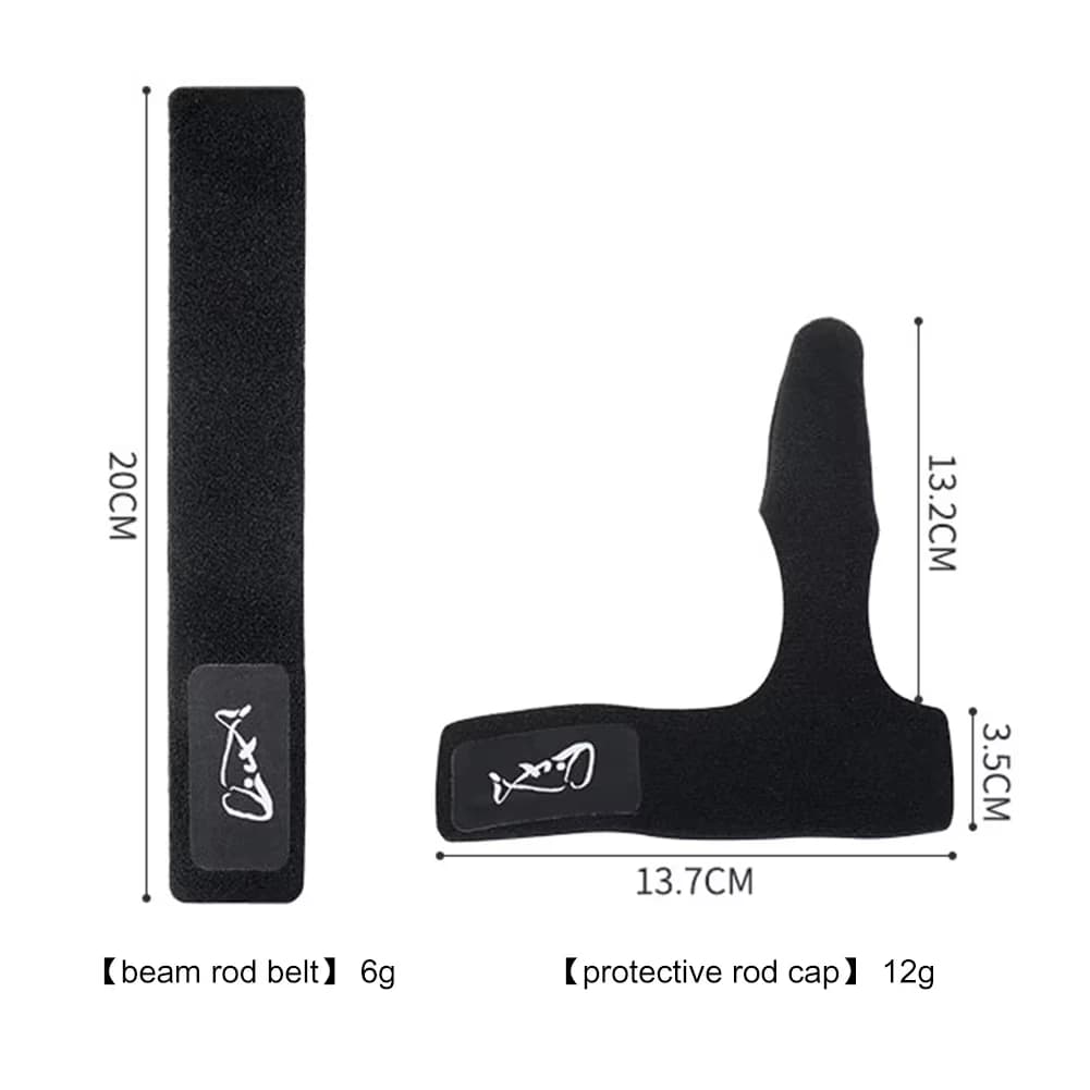 Fishing rod elastic protection rod cap special rod strap fishing rod strap set water droplet wheel winding rod strap fishing gea - Image 3