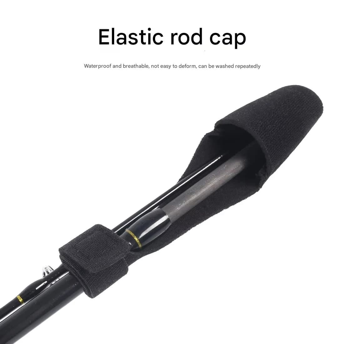 Fishing rod elastic protection rod cap special rod strap fishing rod strap set water droplet wheel winding rod strap fishing gea - Image 4