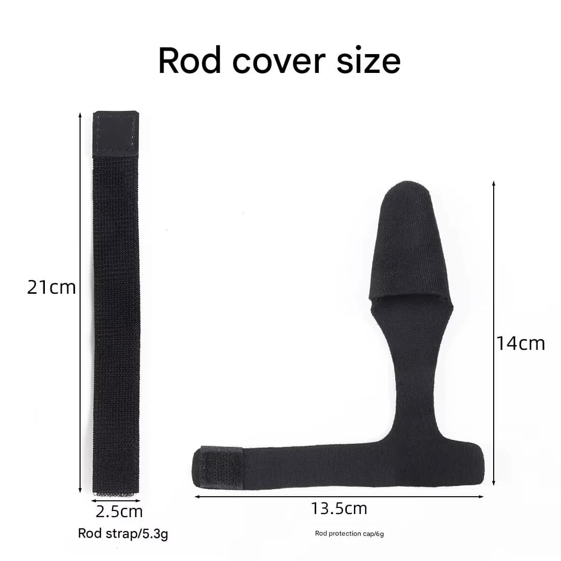 Fishing rod elastic protection rod cap special rod strap fishing rod strap set water droplet wheel winding rod strap fishing gea - Image 5