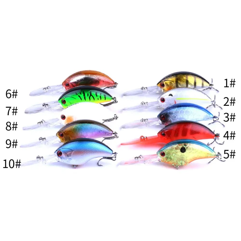 HENGJIA 13G 9CM Fishing Lures Rock Crank Bait Crankbait Minnow Bass Treble Hooks Swim Hard Lure Baits Wobbler Long Big Tongue - Image 3