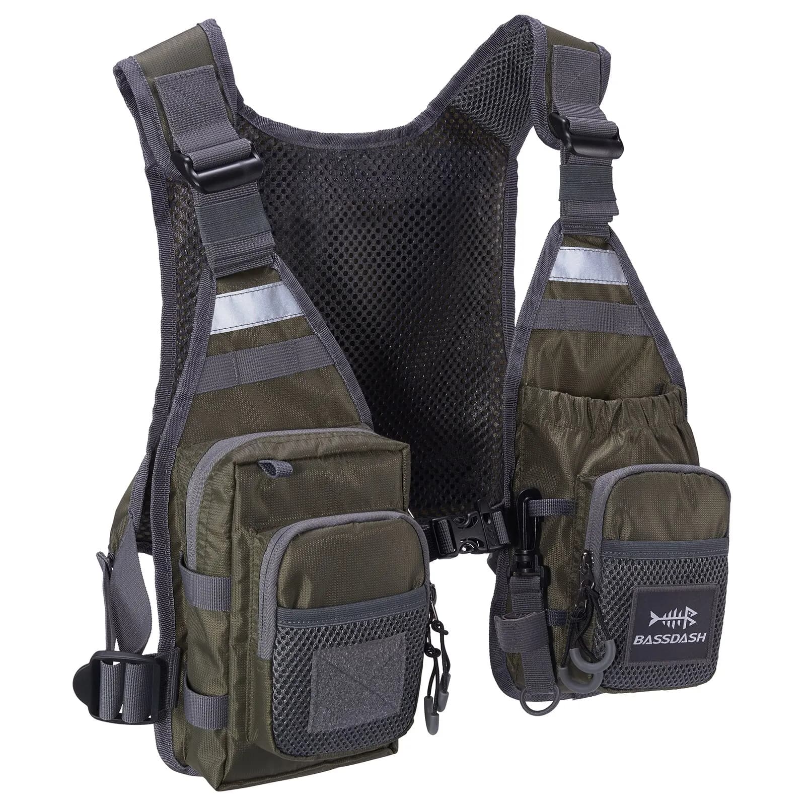 Bassdash FV08 Ultra Lightweight Fly Fishing Vest for Men and Women Portable Chest Pack One Size Fits Most - Image 1