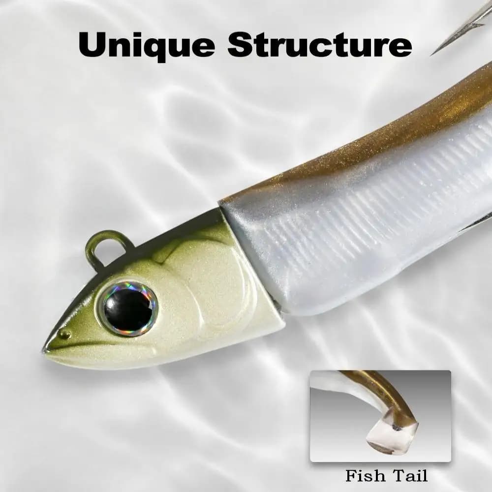 Hunthouse Barret Minnow 7g/12g/25g/40g/60g/90g/120g Easy Shiner Soft Fishing Lure Jig Bait Bass Pike Fishing Leurre Souple - Image 4