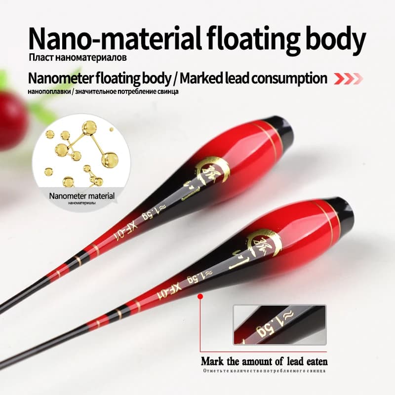 3PCS Composite Nano Luminous Float Body Foot+3PCS Tubes No Tail No CR425 Battery River Ocean Electric Fishing Tackle Tools - Image 4