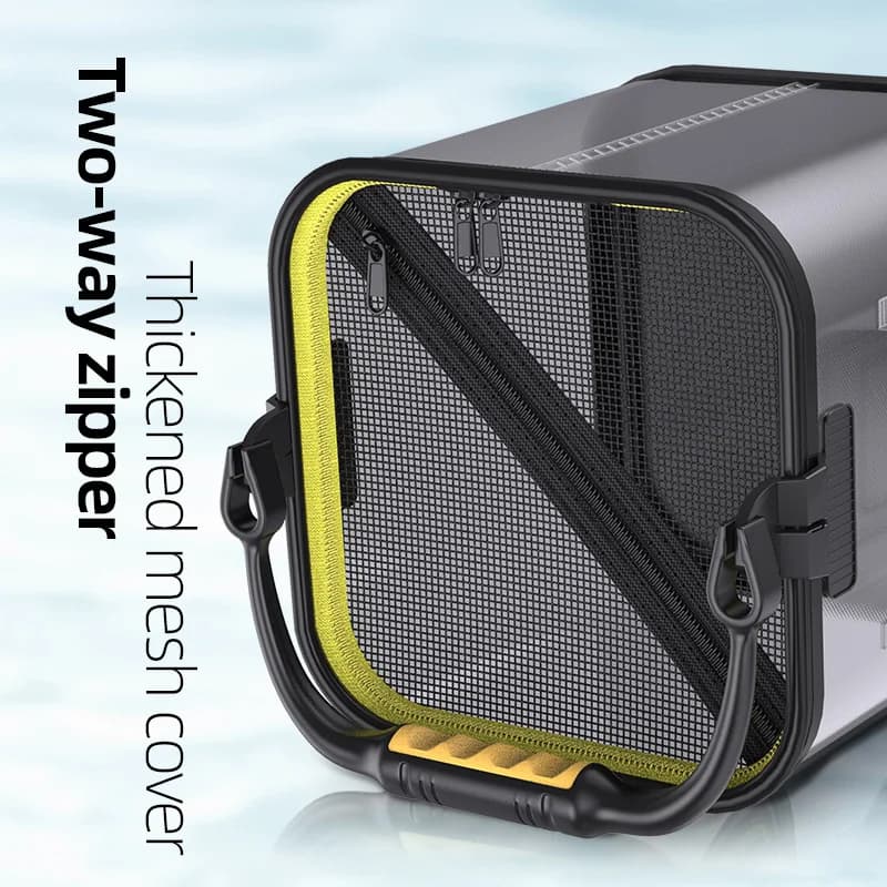 Rafford Transparent Fishing Bucket – Foldable, Multifunctional Live Fish Bucket / Fish Keeper - Image 4