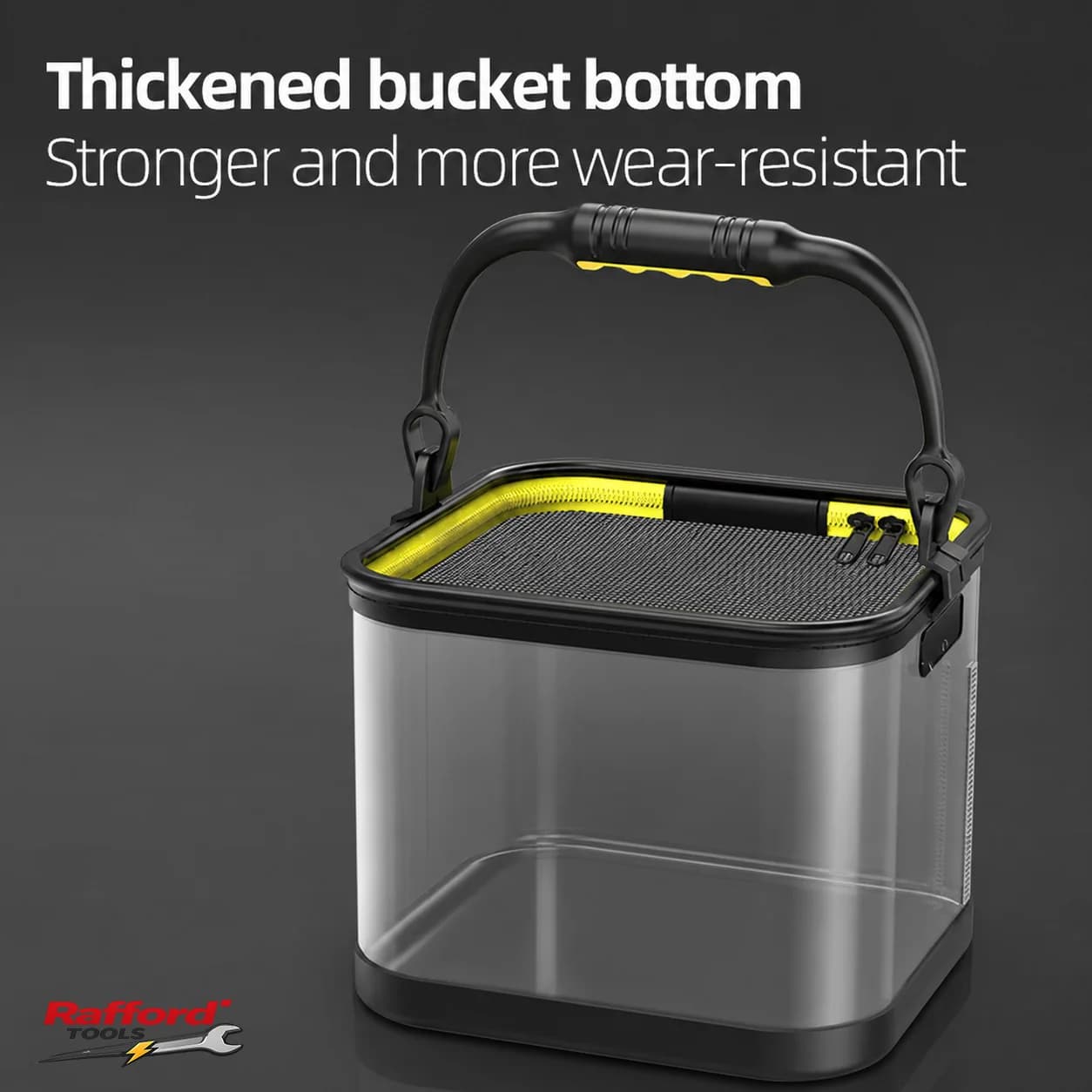 Rafford Transparent Fishing Bucket – Foldable, Multifunctional Live Fish Bucket / Fish Keeper - Image 6