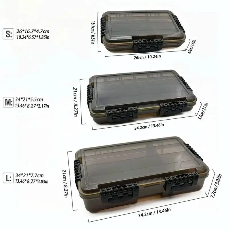 Waterproof Fishing Tackle Box Large Capacity Fishing Accessories Tool Storage Box Fish Hook Lure Fake Bait Box Fishing Supplies - Image 2