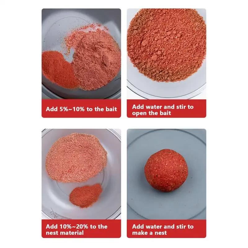 Bait Powder For Fishing Fish Scent Red Worm Powder Natural Powder Highly Concentrated Fishing Attractants For Freshwater - Image 6