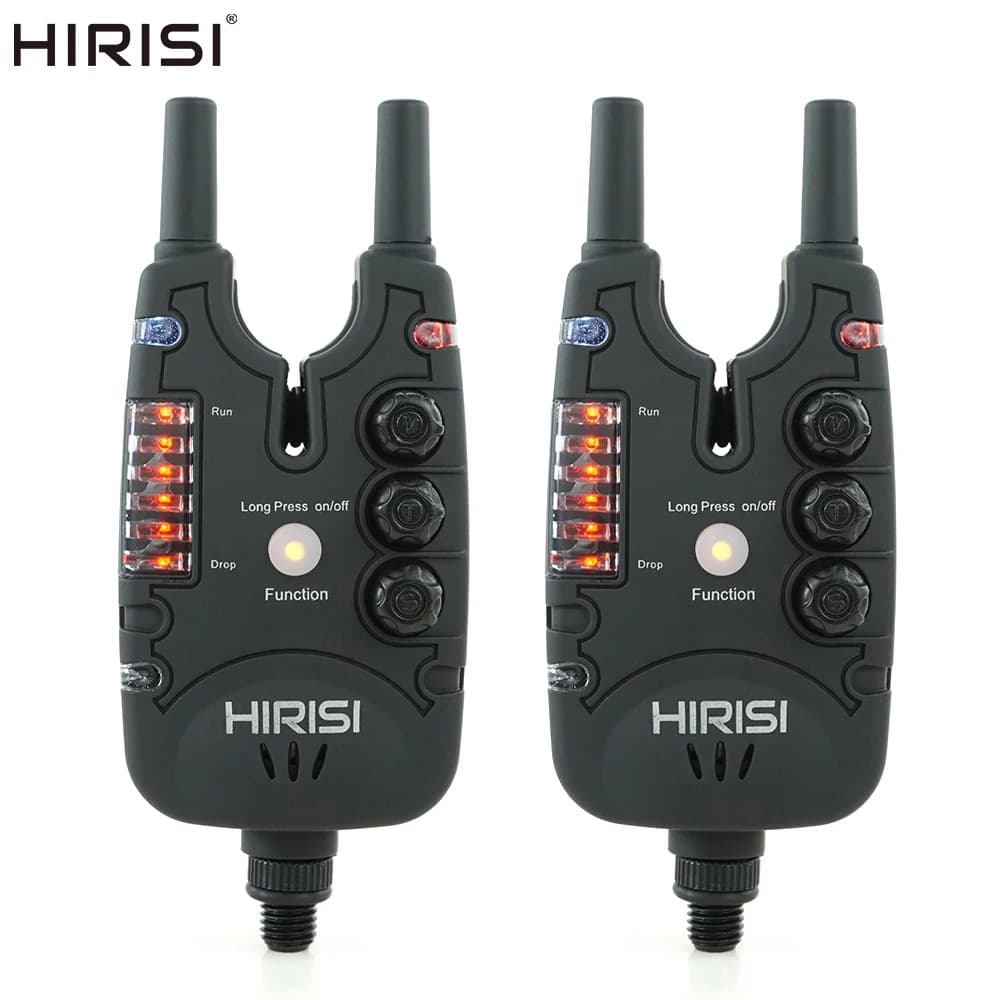 Hirisi Carp Fishing Bite Alarms with LED Light, Adjustable Volume, Tone, Sensitivity Fishing Bite Indicators B150 - Image 1