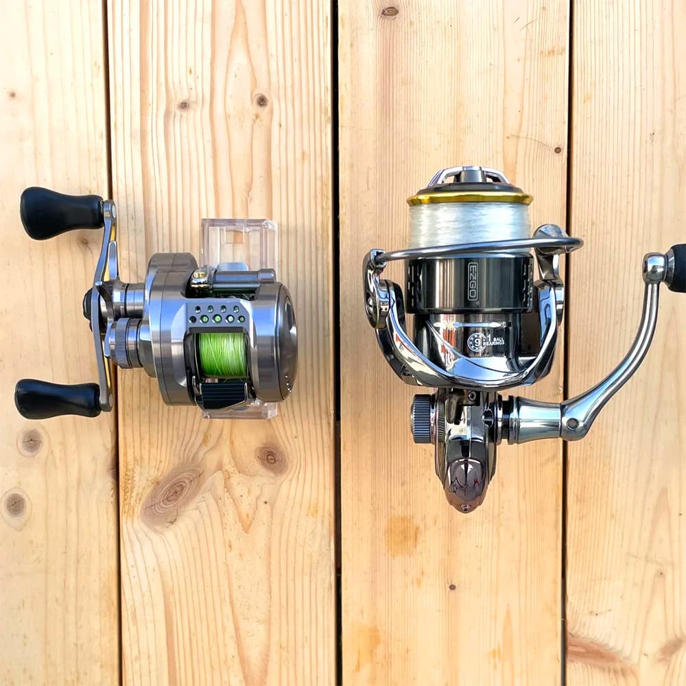 5pcs Wall-hung Fishing Reel Wall Mount Rack Baitcasting Fly Raft Reel Holder Stand Rack Pegboard Wall Panels Hole Board Storage - Image 2