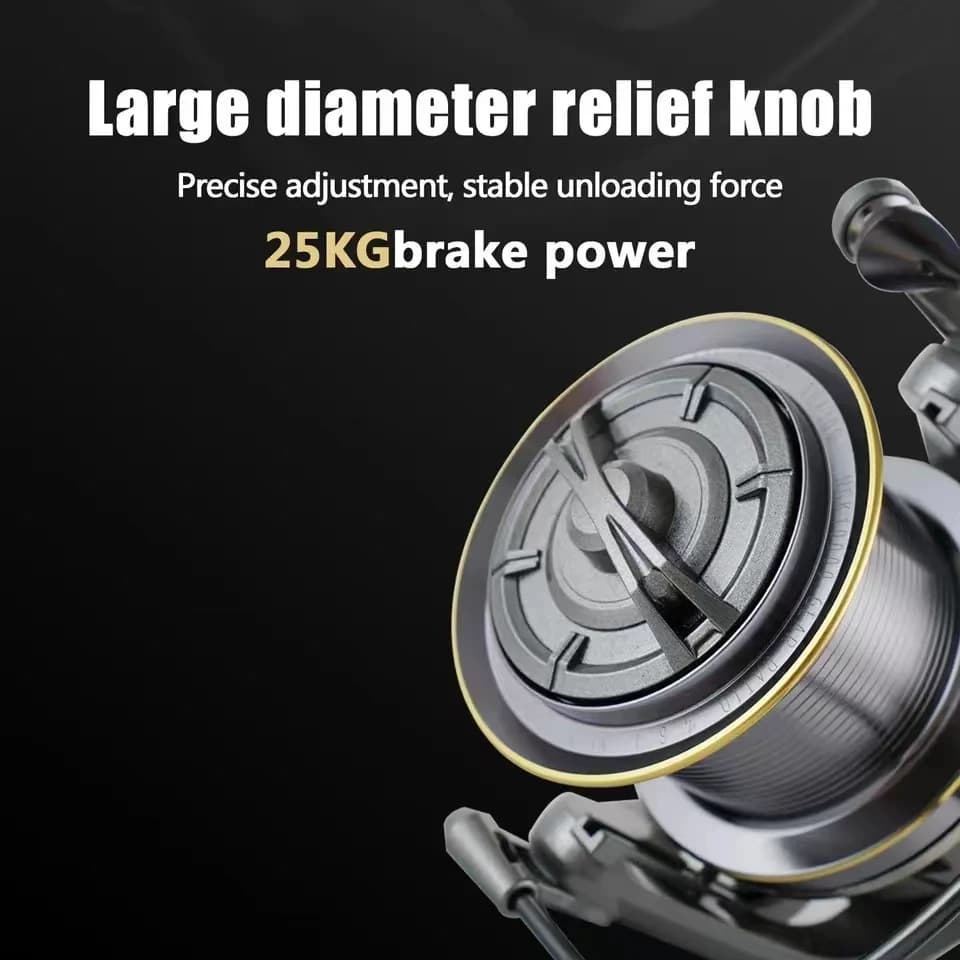 Rooblinos Stainless Steel Bearing Spinning Fishing Reel 8000 9000 10000 12000 14000 25KG Powerful Reel Saltwater Fresh Water - Image 5