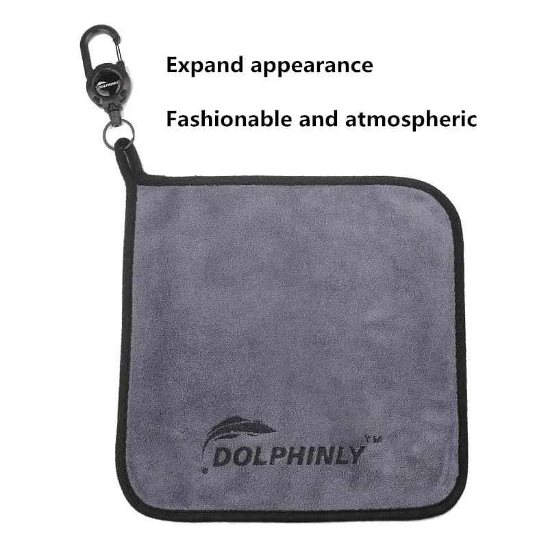 Portable buckle fishing towel with thickened anti slip and hand wiping properties, absorbent cotton towel, outdoor fishing tool - Image 6