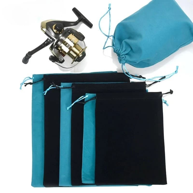 Fishing Tackle Fishing Gear Accessories Wheel Storage Pouch Bag Fishing Reel Bag Portable Drawstring Reel Protect - Image 1