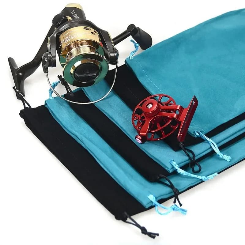 Fishing Tackle Fishing Gear Accessories Wheel Storage Pouch Bag Fishing Reel Bag Portable Drawstring Reel Protect - Image 2