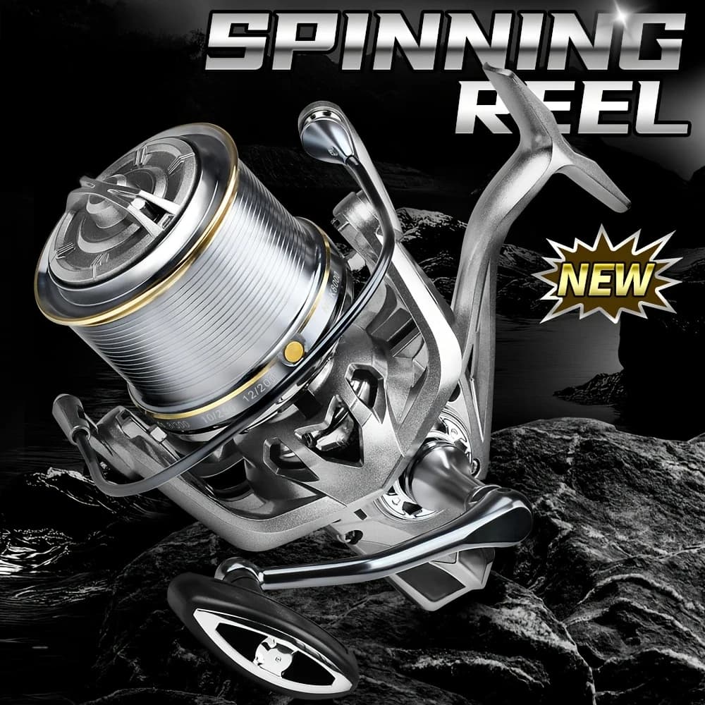 Rooblinos Stainless Steel Bearing Spinning Fishing Reel 8000 9000 10000 12000 14000 25KG Powerful Reel Saltwater Fresh Water - Image 1
