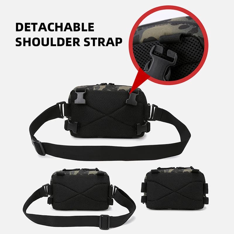 Fishing Vest Bag Men's Camo Fishing Lures Utility Tackle Chest Bags Waist Pack Outdoor Mountaineering Camping Hiking Hunting - Image 4