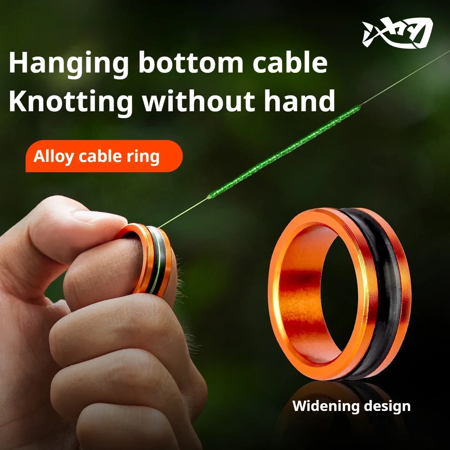 1pc/2pcs Alloy cable ring Fast line cutting Anti-slip Protect hands/fishing reel Tighten the leader knot fishing tools - Image 1