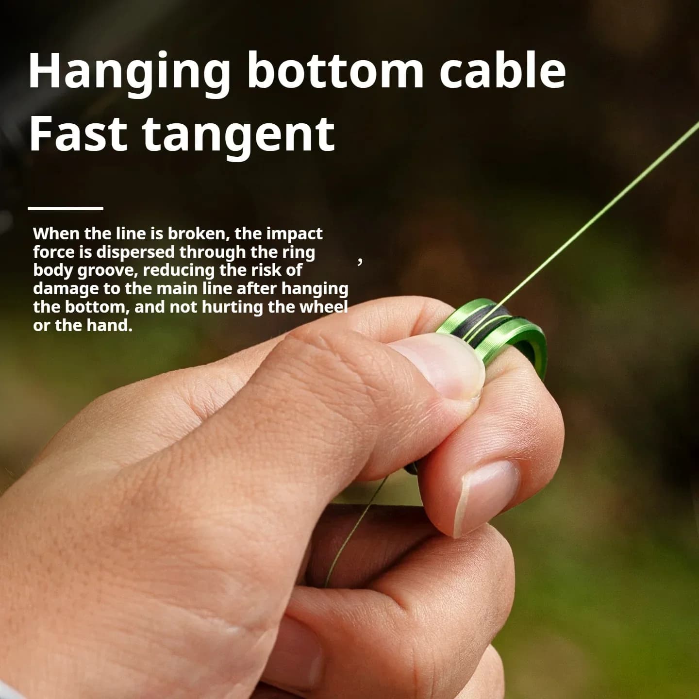 1pc/2pcs Alloy cable ring Fast line cutting Anti-slip Protect hands/fishing reel Tighten the leader knot fishing tools - Image 5