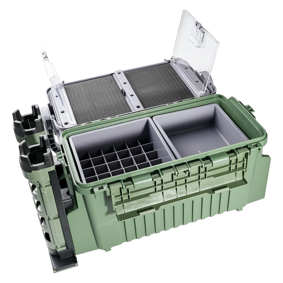 Large Fishing Tackle Box Multifunction Capacity Stand Rod Holder Cup Holder High Quality Plastic Egi Box Fishing Box - Image 1
