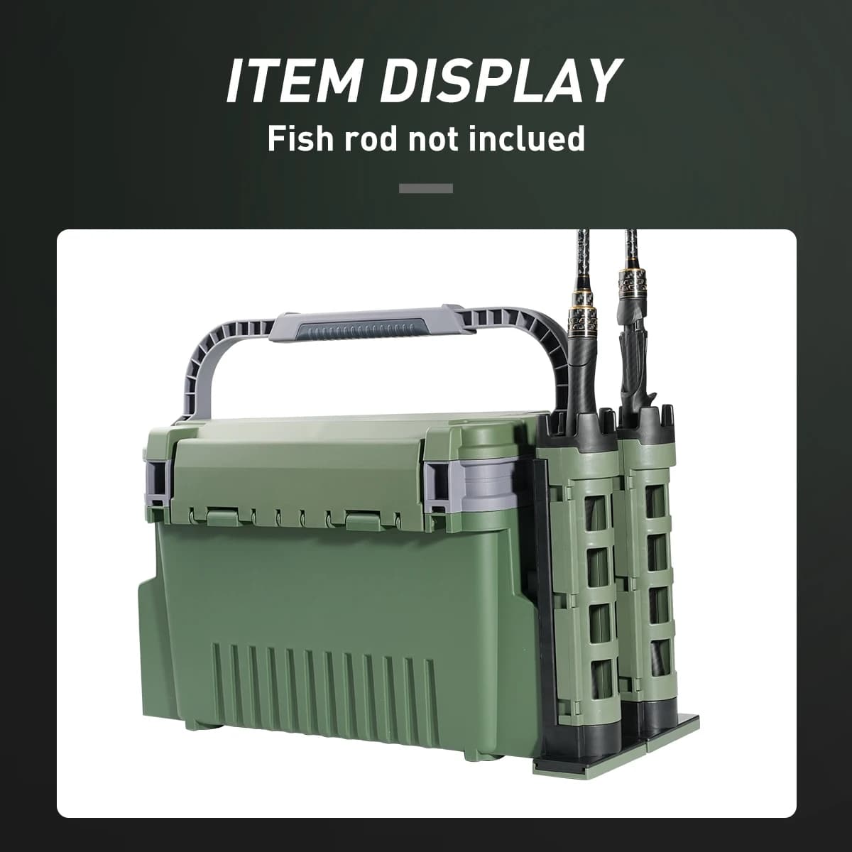 Large Fishing Tackle Box Multifunction Capacity Stand Rod Holder Cup Holder High Quality Plastic Egi Box Fishing Box - Image 6