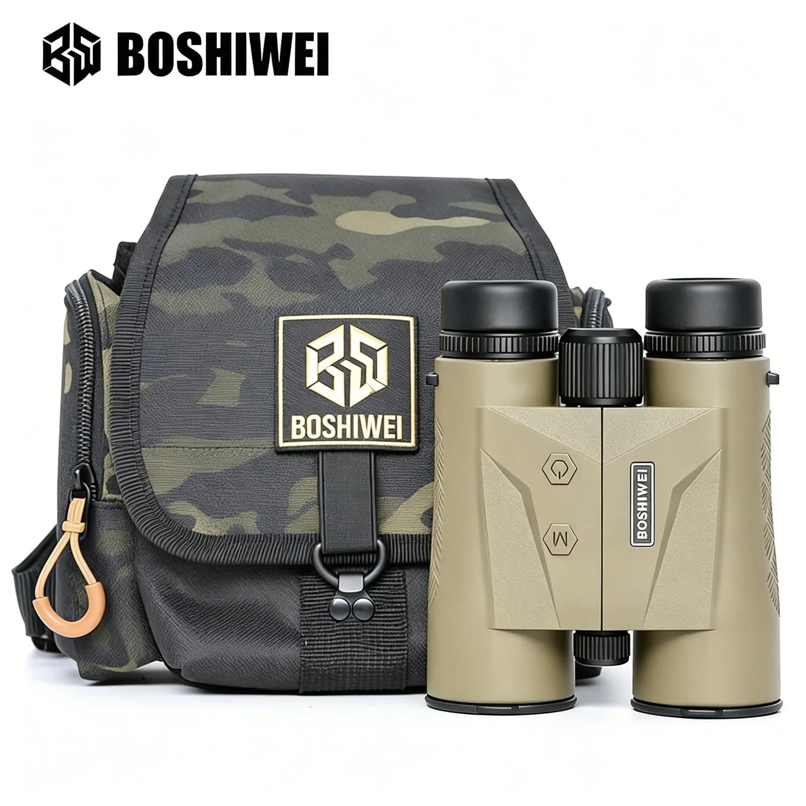 BOSHIWEI 10x42 Laser Rangefinder Binoculars Multicoated Lens HD Telescope for Outdoor Camping and Long Distance Measuring - Image 1