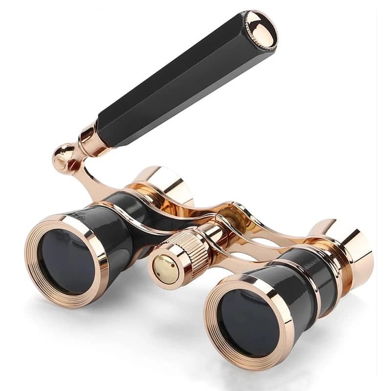Hot New 3x25 Vintage Binoculars Telescope Opera Theater Glasses with Retractable Handle Women Girls Telescope Hose Racing Glass - Image 2