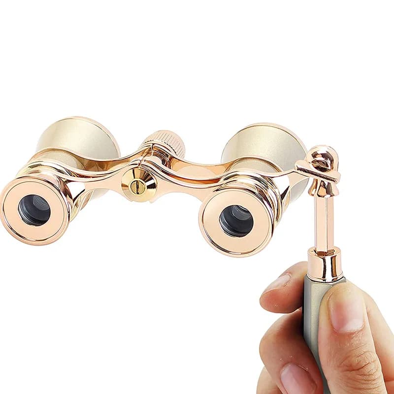 Hot New 3x25 Vintage Binoculars Telescope Opera Theater Glasses with Retractable Handle Women Girls Telescope Hose Racing Glass - Image 3