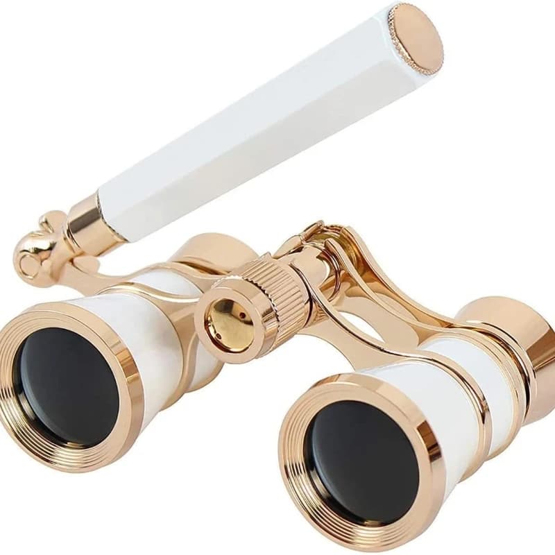 Hot New 3x25 Vintage Binoculars Telescope Opera Theater Glasses with Retractable Handle Women Girls Telescope Hose Racing Glass - Image 6