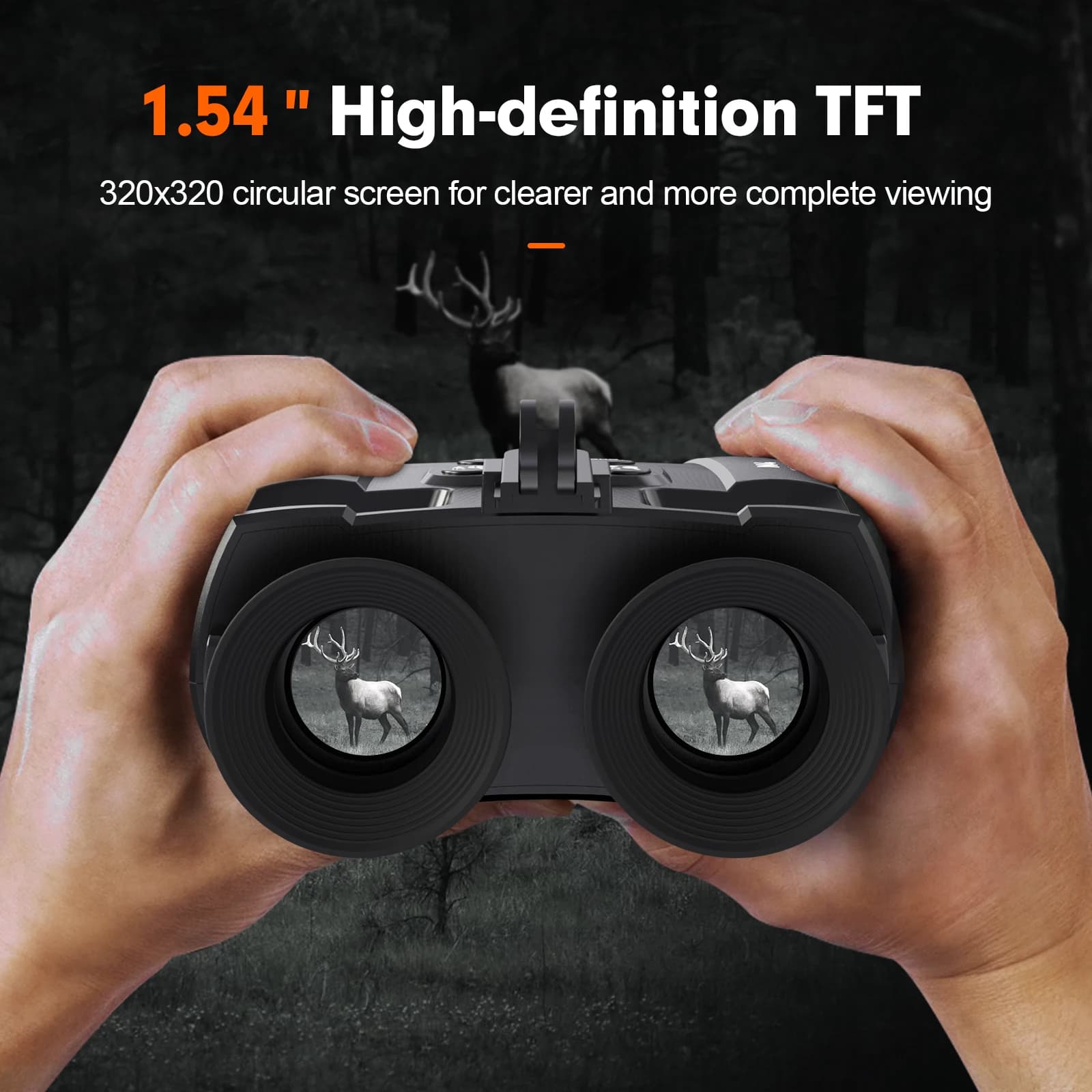 Night Vision Binoculars with Head Mount Goggles Telescope Infrared 300 Meters Darkness Goggles for Hunting Hunting Surveillance - Image 5