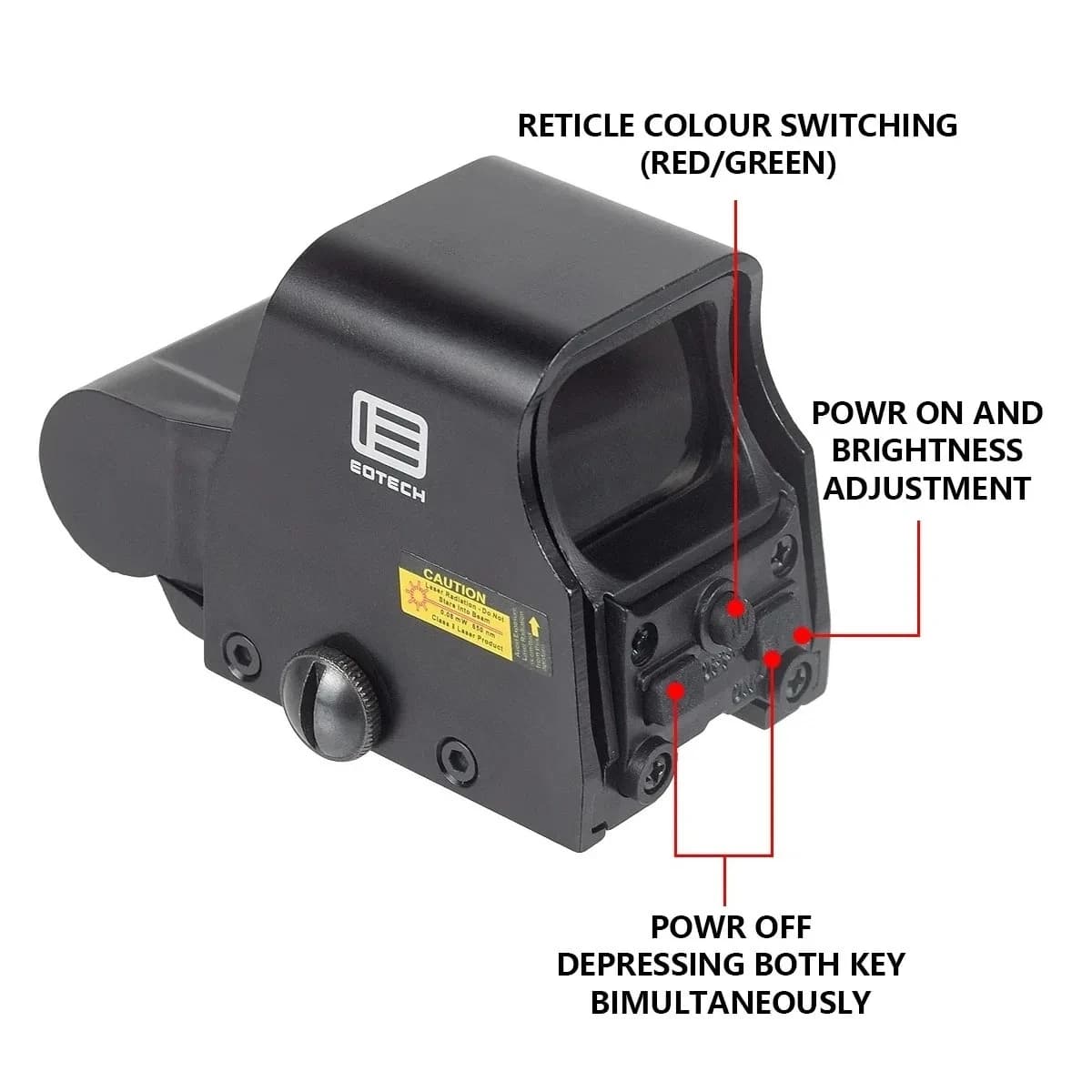 Tactical 551 552 553 558 Red Dot Holographic Sight Eotech G33 G43 G45 Scope 3X Magnifier Hunting Scope Hydra Riser Airsoft Scope - Image 4