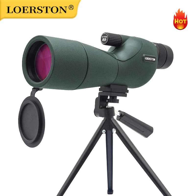25-75x60 Spotting Scope Zoom Monocular high power telescope Bak4 Prism ED Lens For Outdoor Camping Bird Watching hunting - Image 1