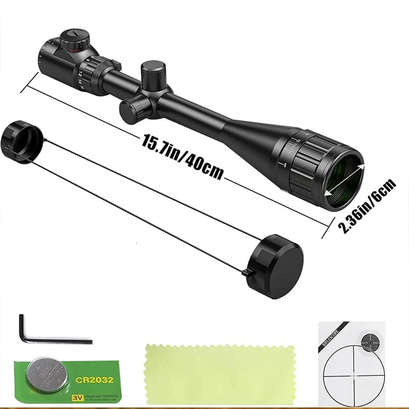 6-24x50 AOE Hunting Scopes Long-Range Scope Illuminated Red/Green Reticle Tactical Optical Sight - Image 6