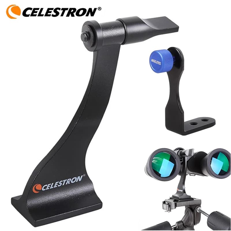 Universal Celestron Binocular Tripod Adapter Converter Mount Bracket Portable Fully Metal for Roof and Porro Binoculars - Image 1