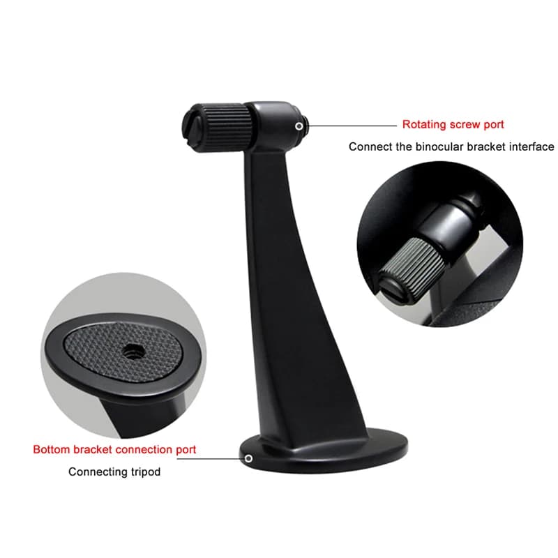 Universal Celestron Binocular Tripod Adapter Converter Mount Bracket Portable Fully Metal for Roof and Porro Binoculars - Image 4